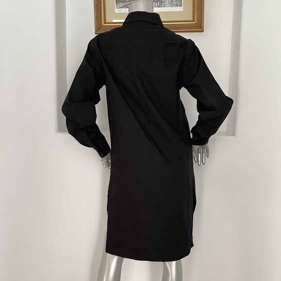 OAK Long Sleeve Shirt Dress Black Size XS - Picture 13 of 13